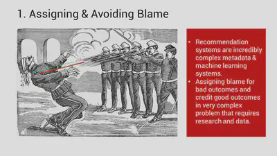 Assigning and avoding blame.