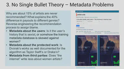 Metadata problems: no single bullet theory